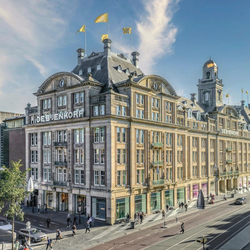 FINEO vacuum insulating glass combines heritage conservation and thermal insulation at the De Bijenkorf luxury department store